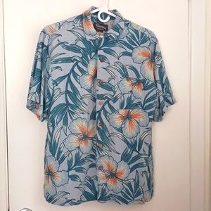 Mens St. Johns Bay Hawaiian Shirt M